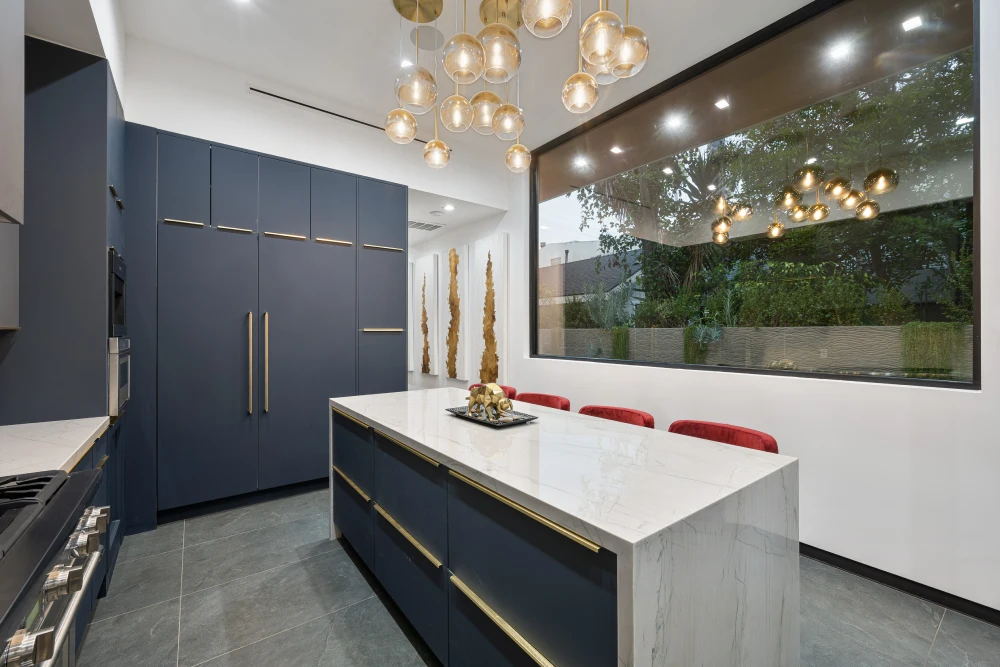 Classic Blue Kitchen Island